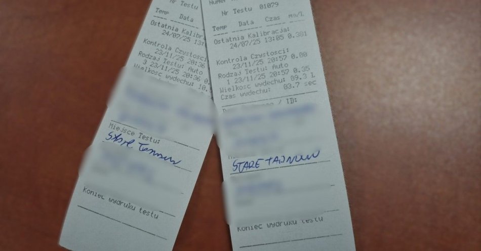 zdjęcie: Pościg w Starym Tarnowie: pijany kierowca porzucił auto z dzieckiem / fot. KPP Kościan