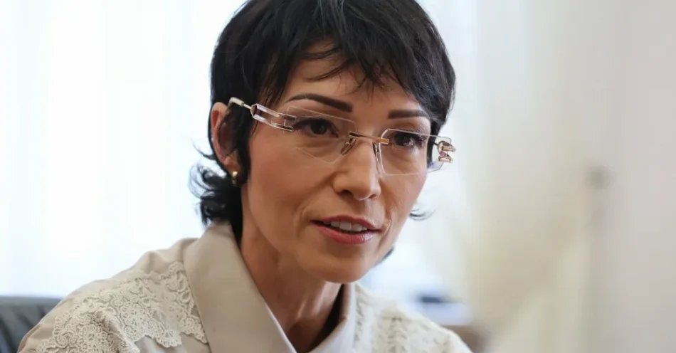 zdjęcie: Barbara Mróz-Gorgoń: składam dymisję z funkcji Pełnomocniczki Rządu do spraw promocji marki Polski / Warszawa, 21.08.2026. Na zdjęciu z 19 bm. pełnomocniczka rządu ds. promocji Polski Barbara Mróz-Gorgoń podczas wywiadu dla Polskiej Agencji prasowej w Warszawie. (ad) PAP/Paweł Supernak