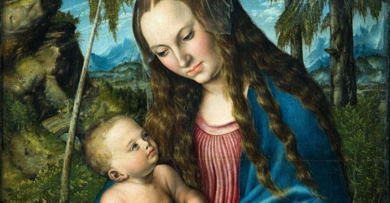 zdjęcie: Łyk sztuki do kawy z Madonną pod jodłami / https://commons.wikimedia.org/wiki/File:Cranach_Madonna_under_the_fir_tree.jpg#/media/Plik:Cranach_Madonna_under_the_fir_tree.jpg