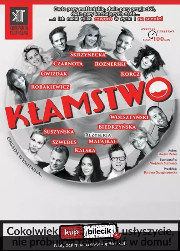 zdjęcie: Kłamstwo - komedia małżeńska w gwiazdorskiej obsadzie! / kupbilecik24.pl / Kłamstwo - komedia małżeńska w gwiazdorskiej obsadzie!