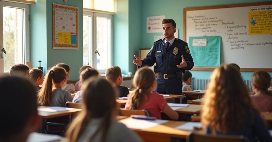 zdjęcie: Policjant uczył uczniów o hejcie w Szkole Podstawowej nr 2 / TM/ przykładowa ilustracja