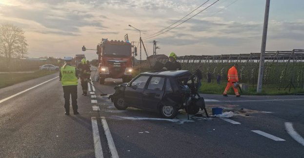 Groźnie wyglądająca kolizja