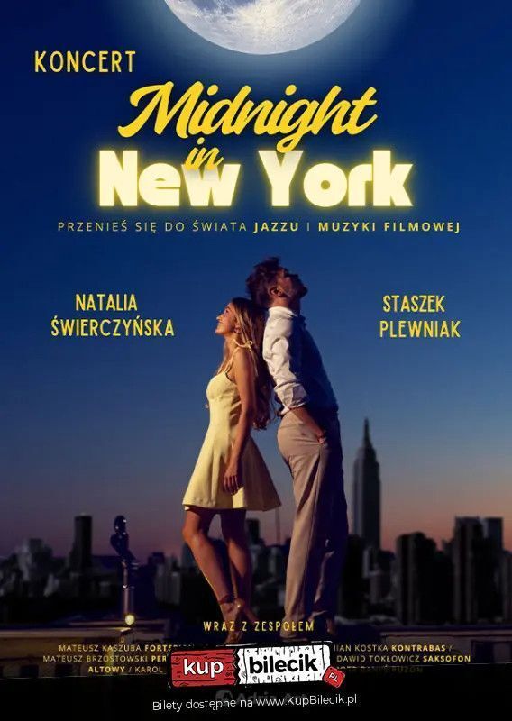 zdjęcie: Midnight in New York - Przenieś się do świata jazzu i muzyki filmowej / kupbilecik24.pl / Midnight in New York - Przenieś się do świata jazzu i muzyki filmowej