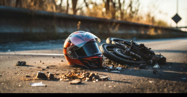 Niebezpieczne zdarzenie drogowe z udziałem motorowerzysty i koparki