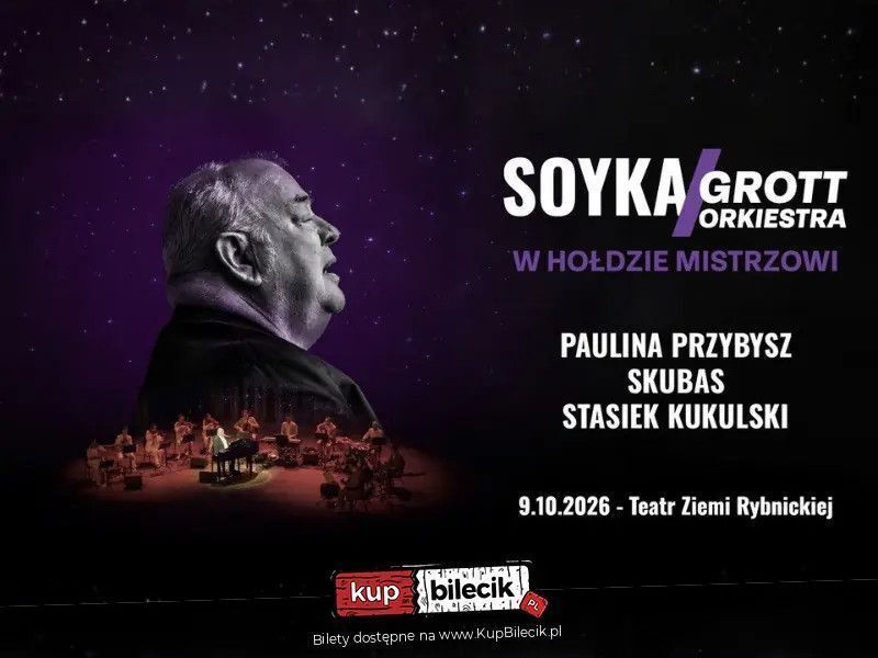 zdjęcie: Soyka / Grott Orkiestra w hołdzie Mistrzowi / kupbilecik24.pl / Soyka / Grott Orkiestra w hołdzie Mistrzowi
