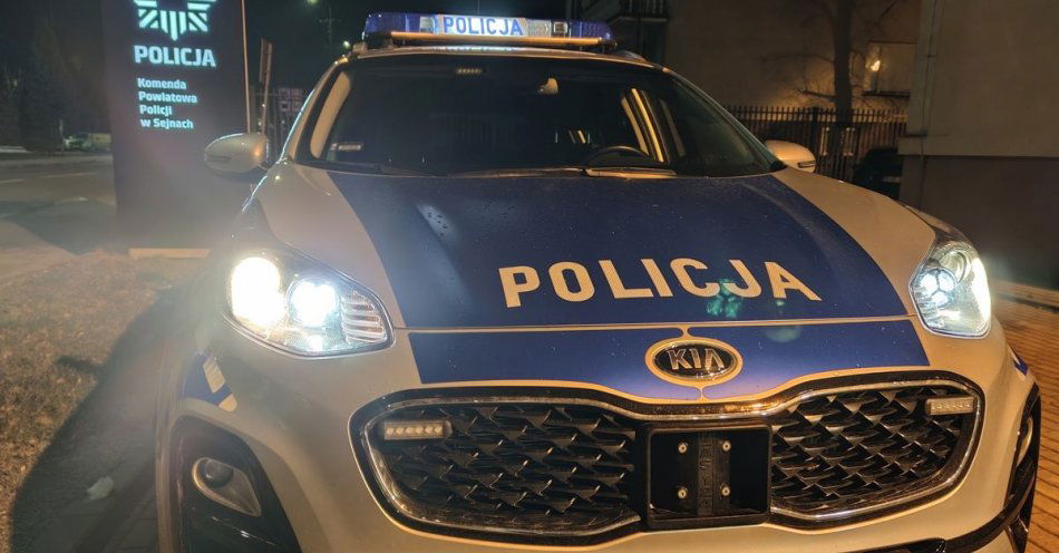 zdjęcie: Jechał za szybko, stracił prawo jazdy, dostał wysoki mandat i punkty / fot. KPP Sejny