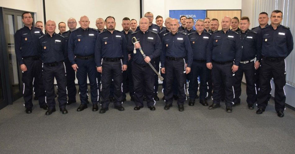 zdjęcie: Wadowice: pożegnanie asp. sztab. Macieja Zaremby po 35 latach / fot. KMP w Wadowicach