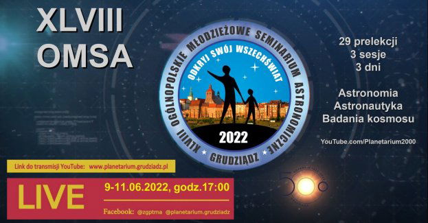 48.OMSA. Transmisja prelekcji astronomicznych