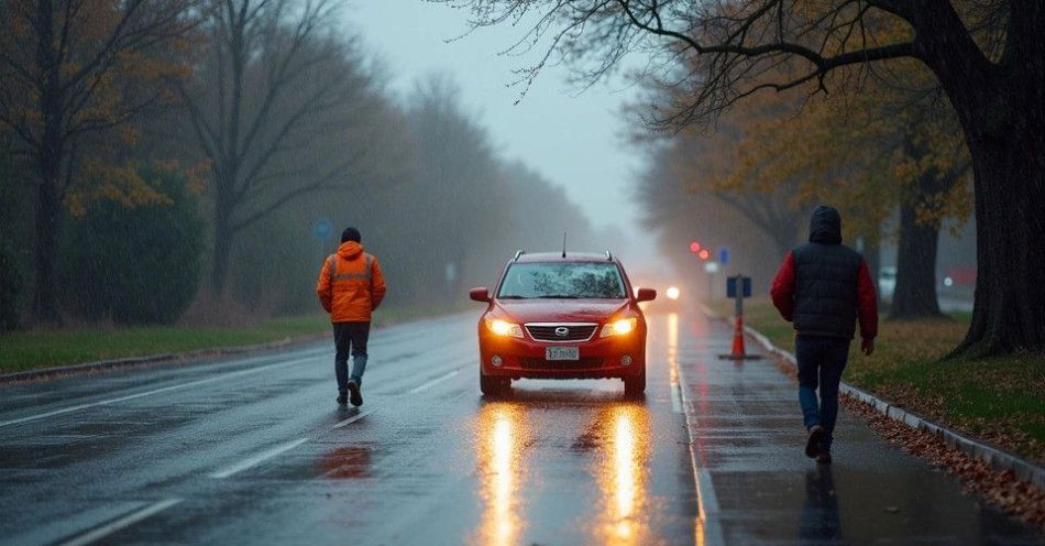 zdjęcie: Jesień na drogach Zadbaj o bezpieczeństwo pieszych i kierowców / TM/ przykładowa ilustracja