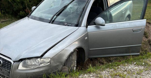 Nietrzeźwa matka wiozła partnera i trójkę dzieci - jazda zakończyła się w rowie