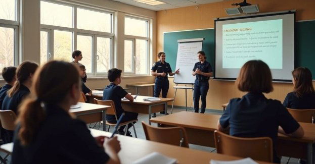 Nieletni w paragrafie. Policjantka uczy młodzież w Kaliszu Pomorskim