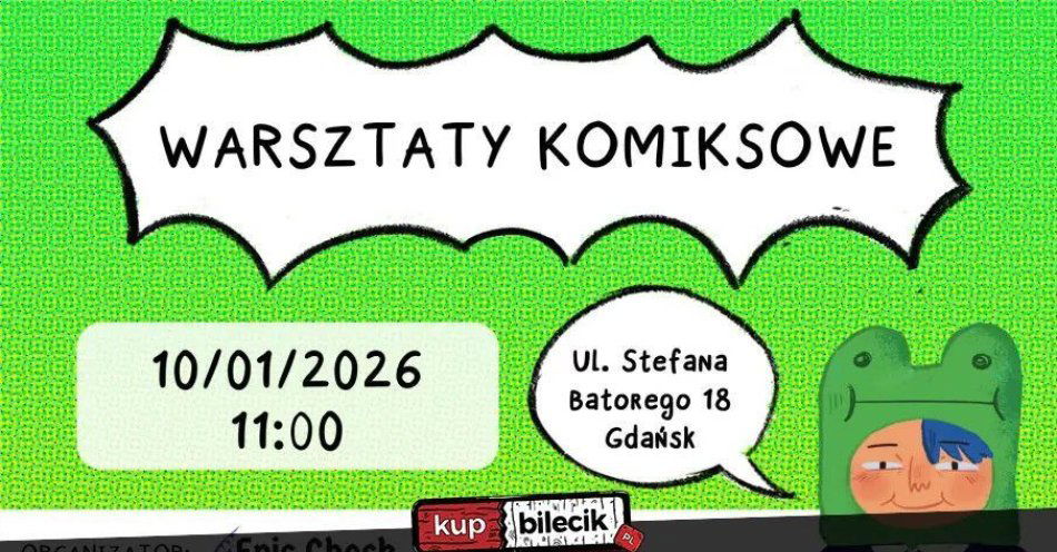zdjęcie: Warsztaty Komiksowe. Wiek: 16+ / kupbilecik24.pl / Warsztaty Komiksowe. Wiek: 16+