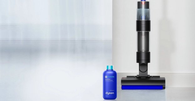 Mikroskopijnie dokładne mycie dla świeżo pachnących i higienicznie czystych podłóg, dzięki nowemu, probiotycznemu płynowi do mycia podłóg − Dyson 02