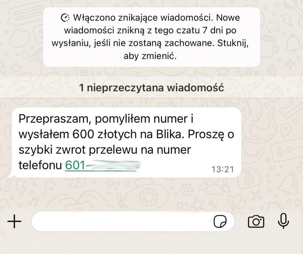 zdjęcie: Uważaj na fałszywe przelewy BLIK możesz zostać wplątany / fot. KMP w Świnoujściu