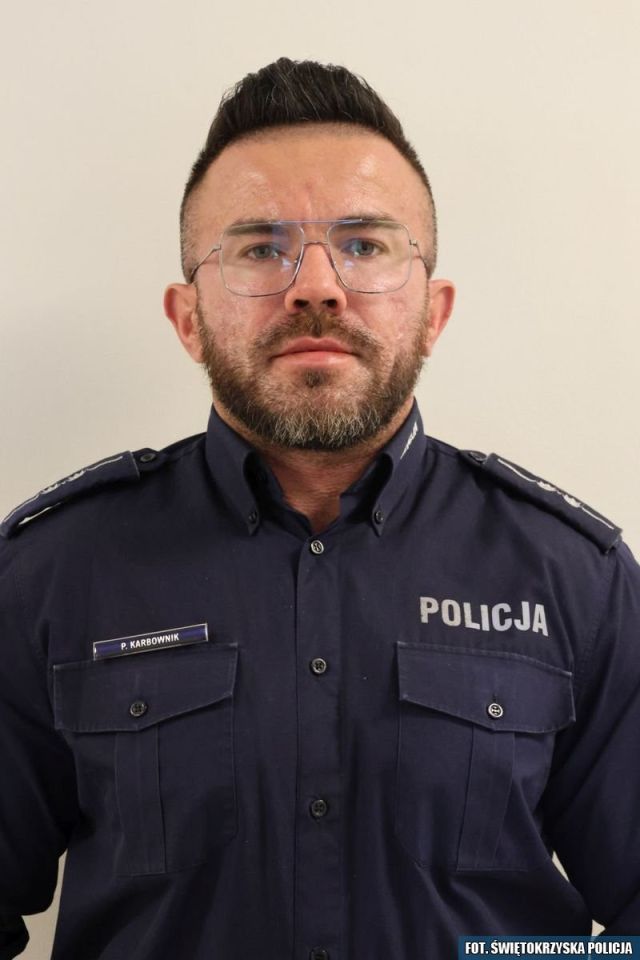 zdjęcie: Głosuj na dzielnicowego asp. Pawła Karbownika / fot. KPP Skarżysko-Kamienna