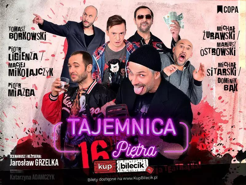 zdjęcie: Tajemnica 16. piętra - komedia na najwyższym poziomie / kupbilecik24.pl / Tajemnica 16. piętra - komedia na najwyższym poziomie