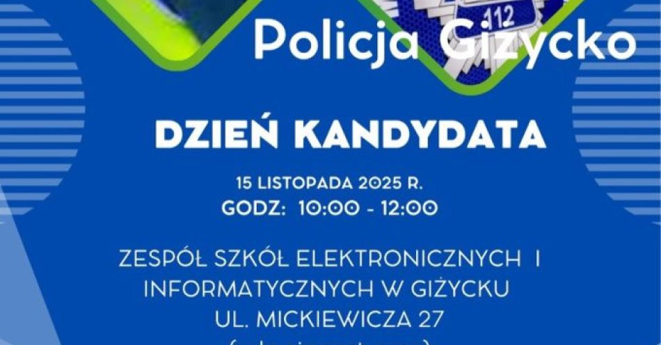 zdjęcie: Dzień Kandydata w Policji w Giżycku sprawdź się na torze / fot. KPP w Giżycku