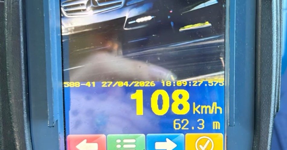 zdjęcie: Zalesie: 58 km/h za szybko. Prawo jazdy zabrane / fot. KPP w Lubaczowie Fot. KPP Lubaczów
