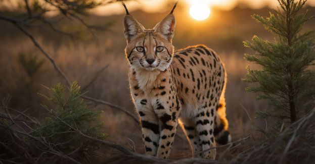 Serwal sawannowy w powiecie buskim, policja apeluje o ostrożność