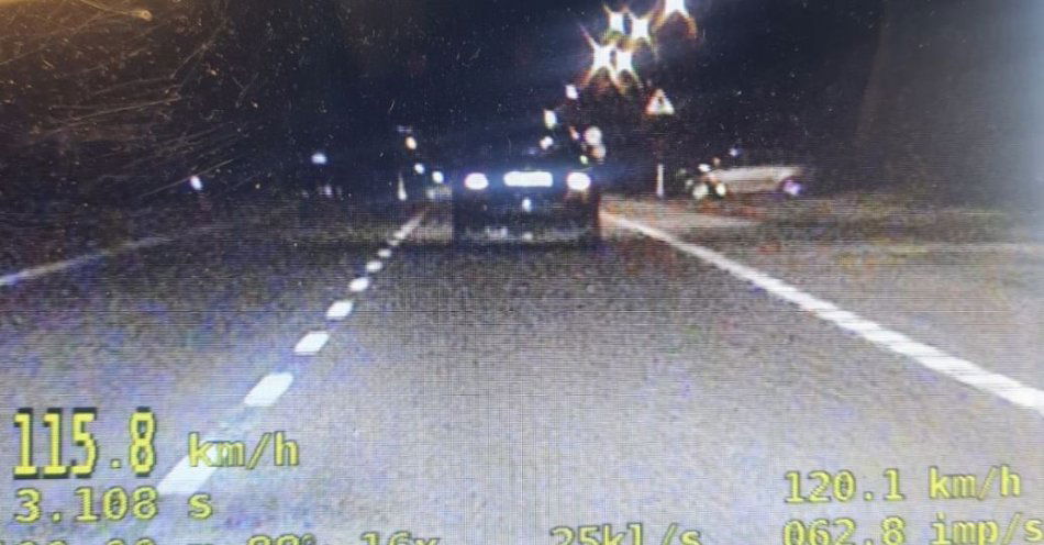 zdjęcie: Młody kierowca stracił prawo jazdy po przekroczeniu prędkości / fot. KPP Kraśnik