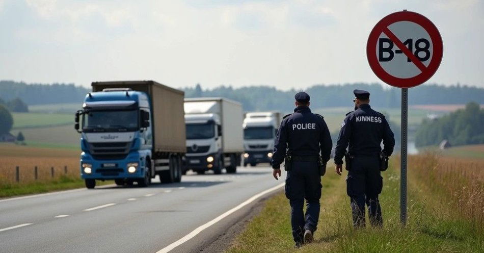 zdjęcie: Dzielnicowi w Prostkach karzą kierowców łamiących ograniczenia tonażowe / TM/ przykładowa ilustracja