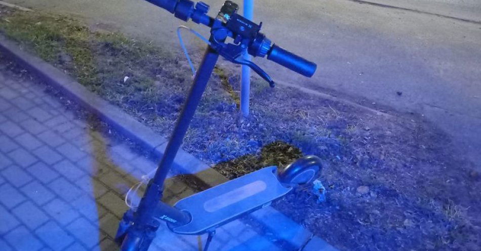 zdjęcie: Pijany na hulajnodze: ponad 1 promil i mandat 2,5 tys. zł / fot. KMP w Jeleniej Górze