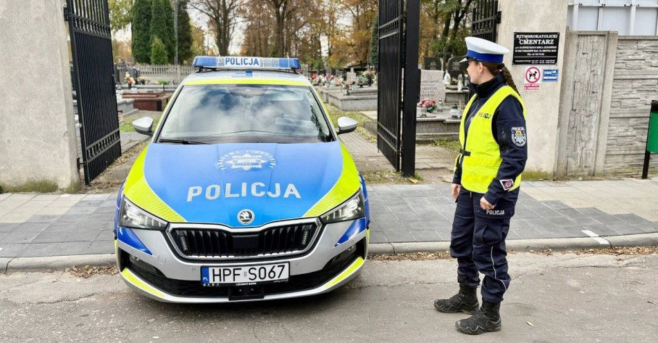 zdjęcie: Jak bezpiecznie odwiedzić cmentarz na Wszystkich Świętych / fot. KPP w Tomaszowie Mazowieckim