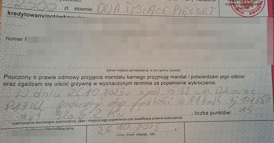 zdjęcie: Kierowca BMW jechał 121 km/h i stracił prawo jazdy / fot. KPP Włodawa