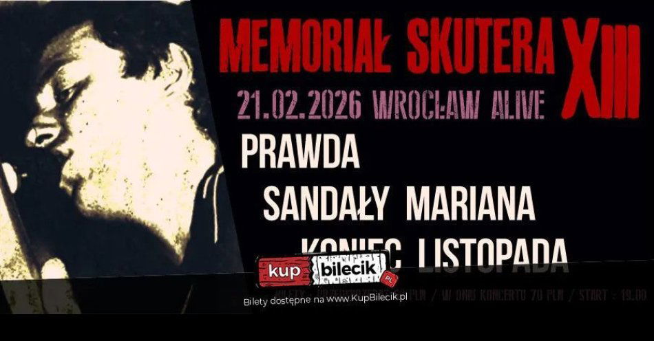 zdjęcie: 21.02 Wrocław Memoriał Skutera XIII / kupbilecik24.pl / 21.02 WROCŁAW / MEMORIAŁ SKUTERA XIII
