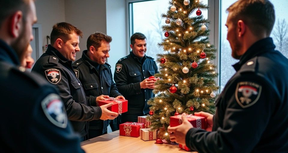 zdjęcie: Świąteczne życzenia komendanta policji z Pucka / TM/ przykładowa ilustracja