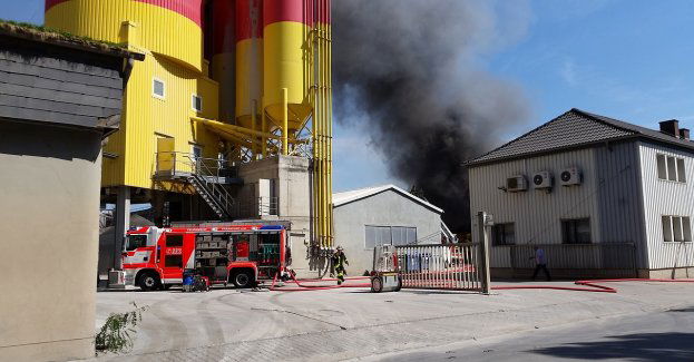 Pożar hali, w której produkowany jest pelet