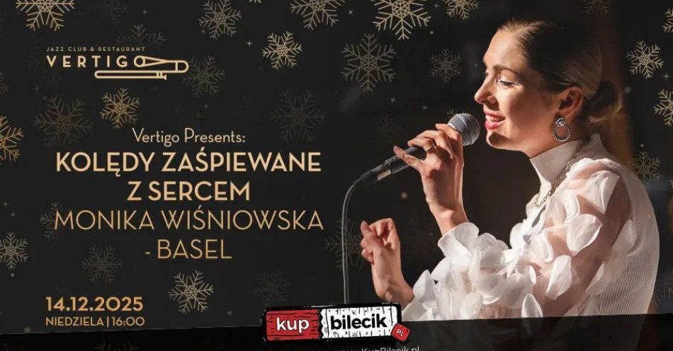zdjęcie: Vertigo Presents: Kolędy Zaśpiewane z Sercem - Monika Wiśniowska-Basel / kupbilecik24.pl / Vertigo Presents: Kolędy Zaśpiewane z Sercem - Monika Wiśniowska-Basel