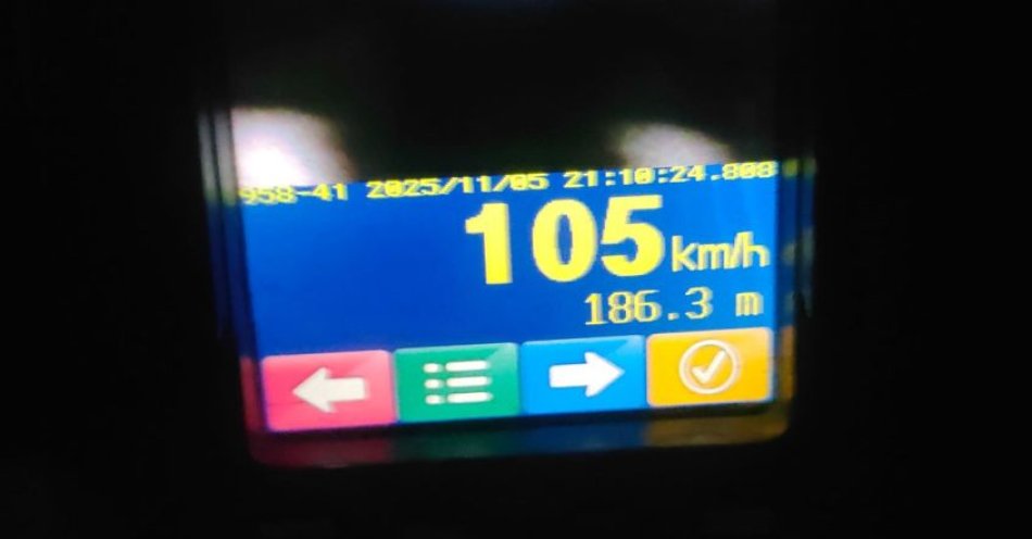 zdjęcie: Jechał 105 km/h w mieście i uciekał przed policją / fot. KPP w Otwocku