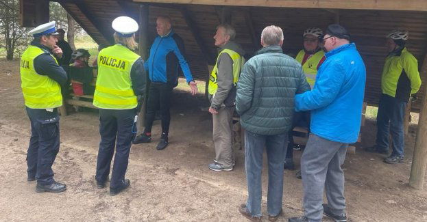 Spotkanie z rowerową grupą Uniwersytetu III Wieku