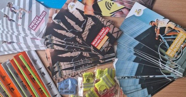 Odblaski i materiały informacyjne dla zwiększenia bezpieczeństwa