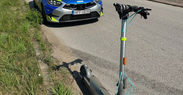 W wypadku w Sokolnikach ucierpiał 11-letni kierujący hulajnogą