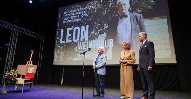 Honorowe obywatelstwo Łodzi dla Leona Weintrauba i drzewko pamięci dla jego sióstr