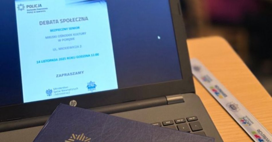 zdjęcie: Bezpieczny Senior w Porębie uczy jak dbać o bezpieczeństwo / fot. KPP w Zawierciu