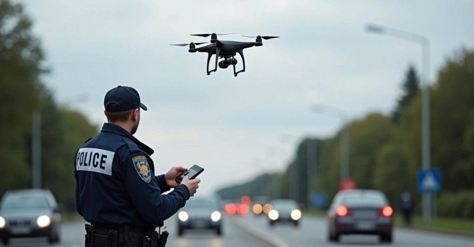 zdjęcie: Dron ujawnił niebezpieczne wyprzedzanie na przejściu w Sarnowie / TM/ przykładowa ilustracja