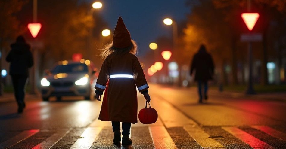 zdjęcie: Daj się zobaczyć odblaski ratują życie w Halloween i Zaduszki / TM/ przykładowa ilustracja