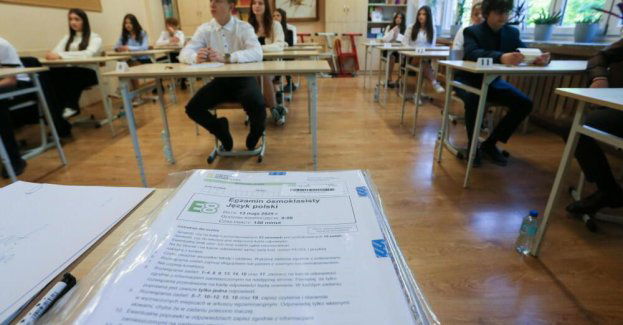 ósmoklasiści zdobyli na egzaminie średnio 64 proc. punktów z j. polskiego i 50 proc. z matematyki