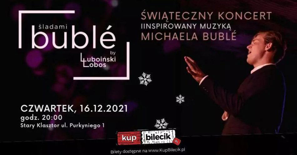 zdjęcie: Vertigo Presents: Śladami Michael'a Buble: Christmas Time by Luboiński/Łobos / kupbilecik24.pl / Vertigo Presents: Śladami Michael\'a Buble: Christmas Time by Luboiński/Łobos