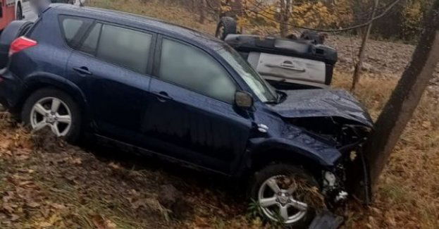 Zdarzenie drogowe z udziałem dwóch pojazdów