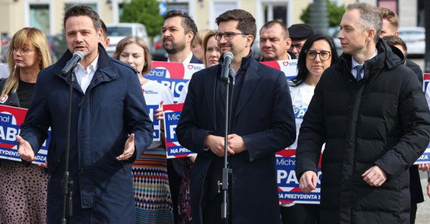 Trzaskowski poparł kandydata KO Michała Pabicha na prezydenta Sieradza