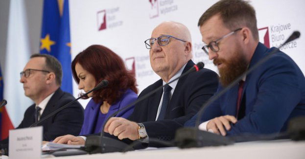 Dane z 70,66 proc. obwodów: PiS - 37,35 proc., KO - 28,76 proc.; Trzecia Droga - 14,45 proc.