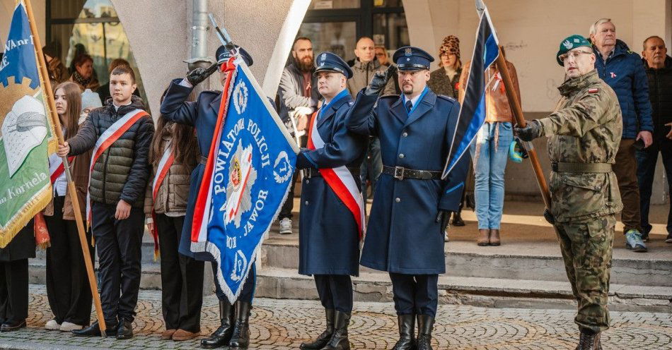 zdjęcie: Jawor uczcił Święto Niepodległości i Dzień św. Marcina / fot. KPP w Jaworze