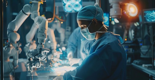 Chirurgiczny robot Da Vinci X w szpitalu wojskowym