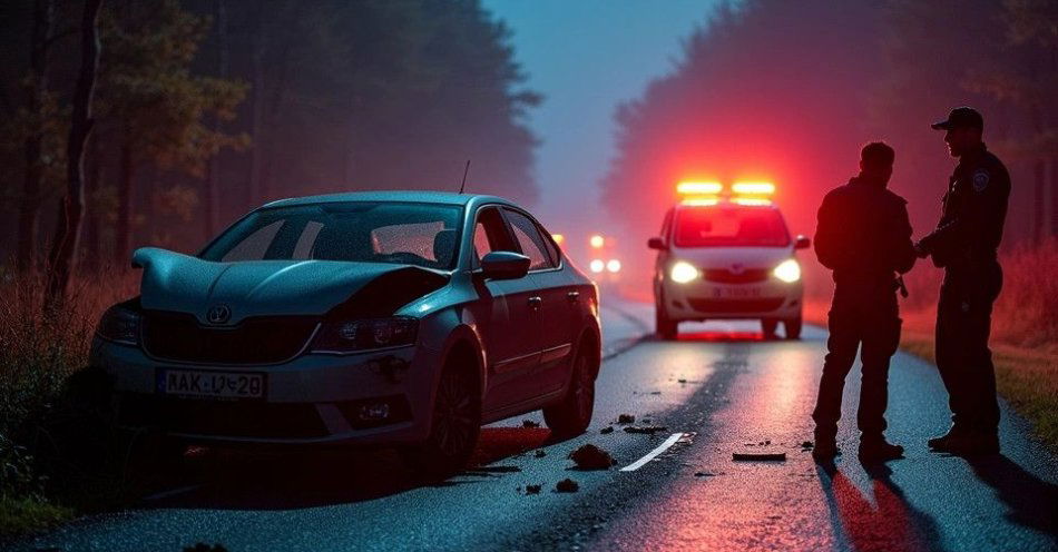 zdjęcie: Nocne dachowanie na DK50 w Baby kierowca bez uprawnień po alkoholu / TM/ przykładowa ilustracja