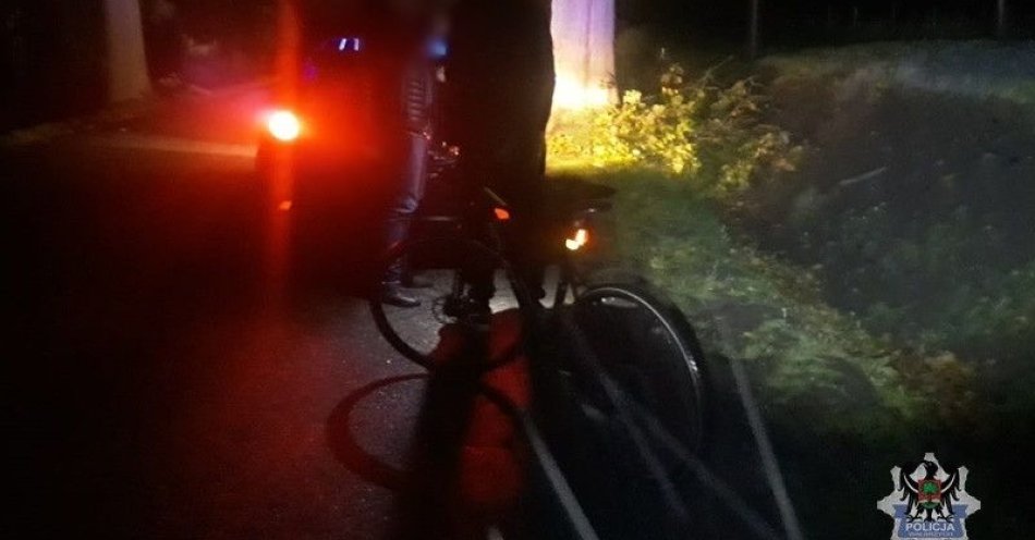 zdjęcie: Rowerzysta z 1,11 promila w Witkowie ukarany mandatem / fot. KMP w Wałbrzychu