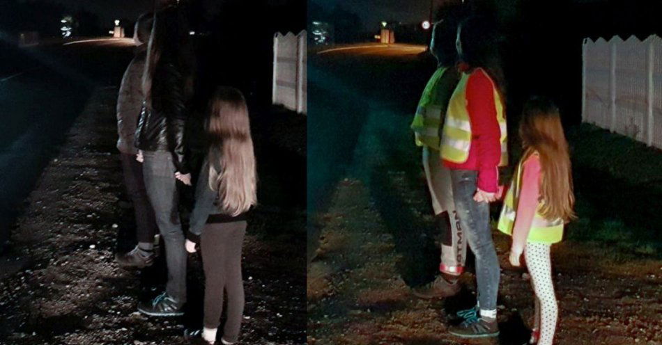 zdjęcie: Noś odblaski i bądź widoczny na drodze / fot. KPP Inowrocław